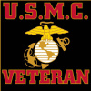 pin 6074 USMC Veteran w/ Marines insignia